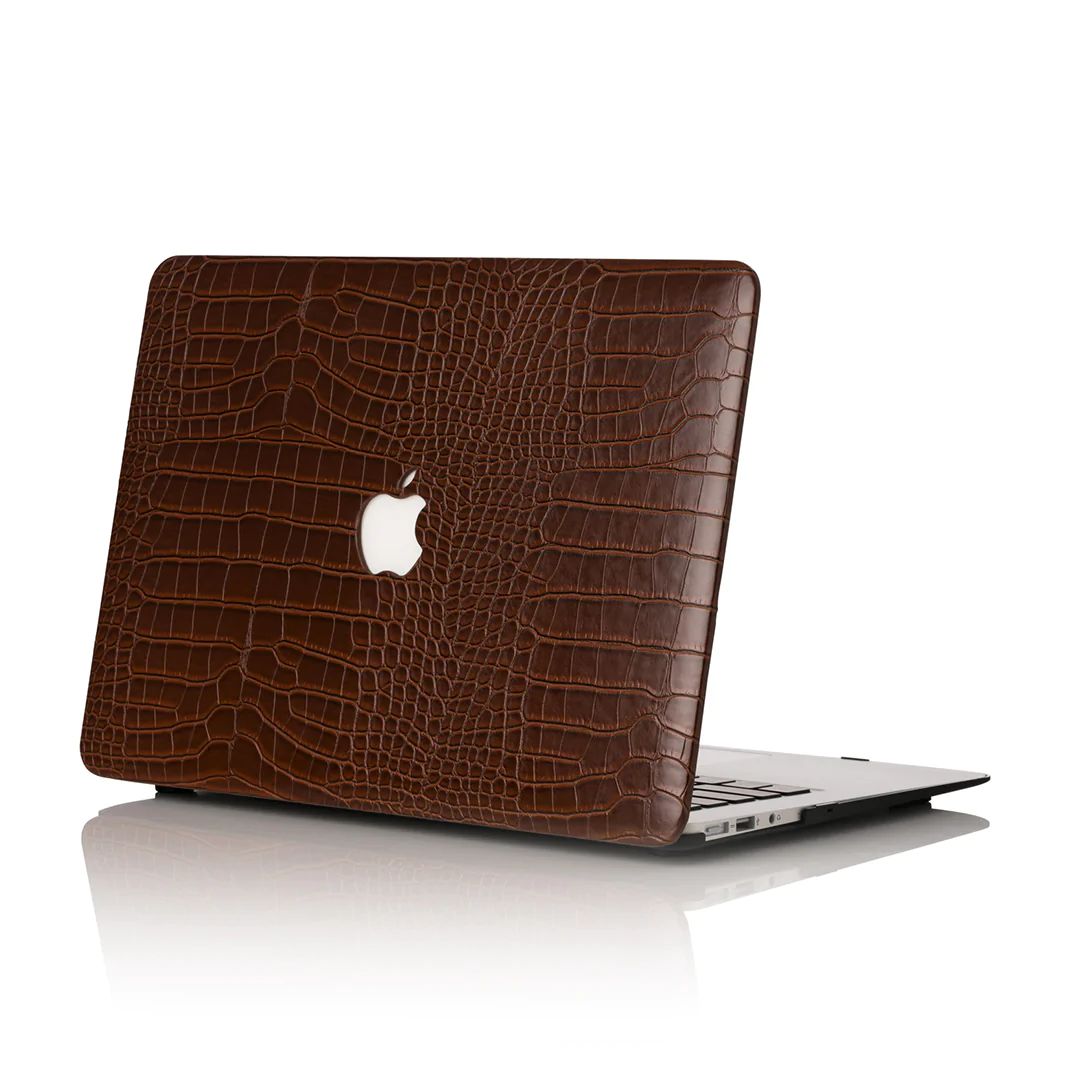 Bourbon Faux Crocodile MacBook Case | Chic Geeks