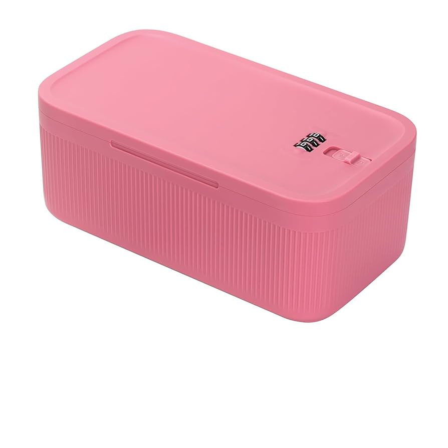 Lockable Storage Box Medicine Safe Lock Box with Password Refrigerator LockBox for Food Mobile Ce... | Amazon (US)