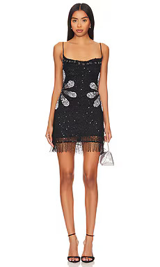 Tularosa Bellini Sequin Dress in Black Burst from Revolve.com | Revolve Clothing (Global)