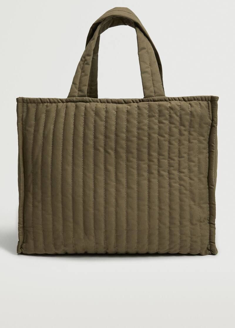 Quilted shopper bag | MANGO (US)