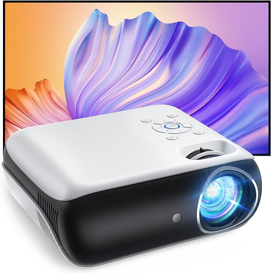 HAPPRUN Projector, Native 1080P Bluetooth Projector with 100" Screen, Portable Outdoor Movie Proj... | Amazon (US)
