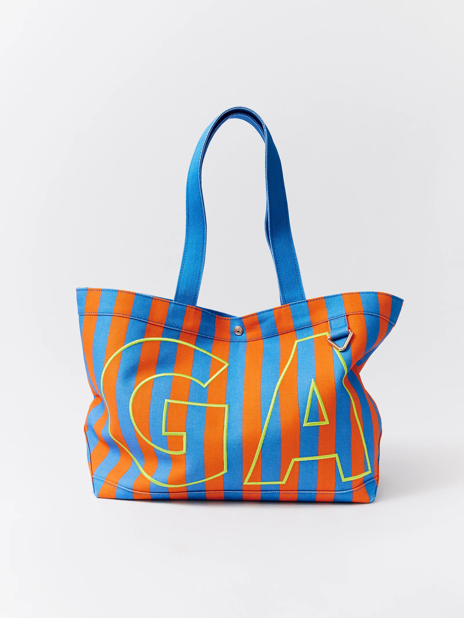 Striped Custom Alpha Tote - Regatta | BaubleBar