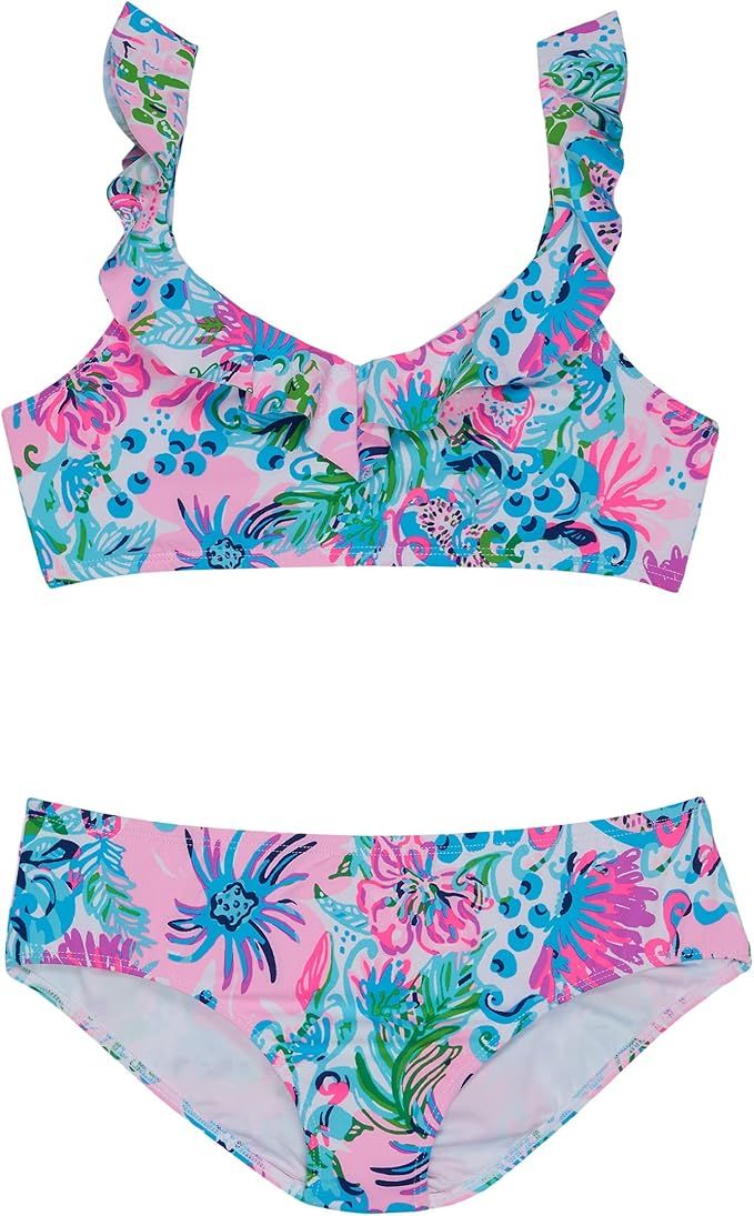 Lilly Pulitzer Girl's Mini Kasme Bikini UPF 50+ (Toddler/Little Kids/Big Kids) | Amazon (US)