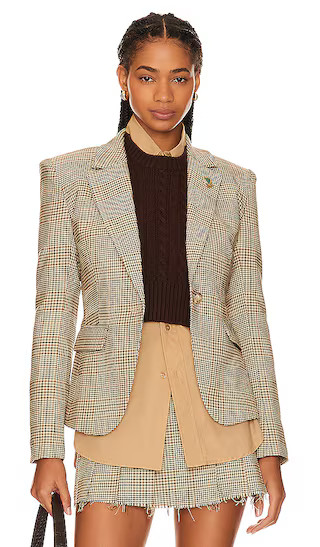Beverly Hills Plaid Blazer in Scholarly Plaid | Revolve Clothing (Global)