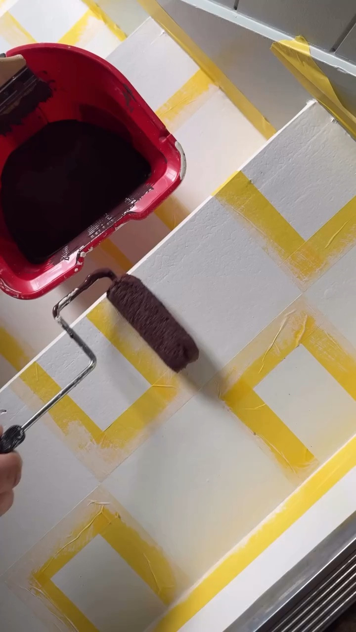 Be sure to save this color for your next project! 

Rookwood Red by @sherwinwilliams is a MUST!!!

I was looking for the perfect shade of Burgandy for these checkerboard floors and I saw this color and immediately knew it was the one! No samples needed!

Who’s ready to see the big reveal???

-

#PaintColorJourney #HomeMakeoverInProgress #HistoricHomeStyle #EntrywayMakeover