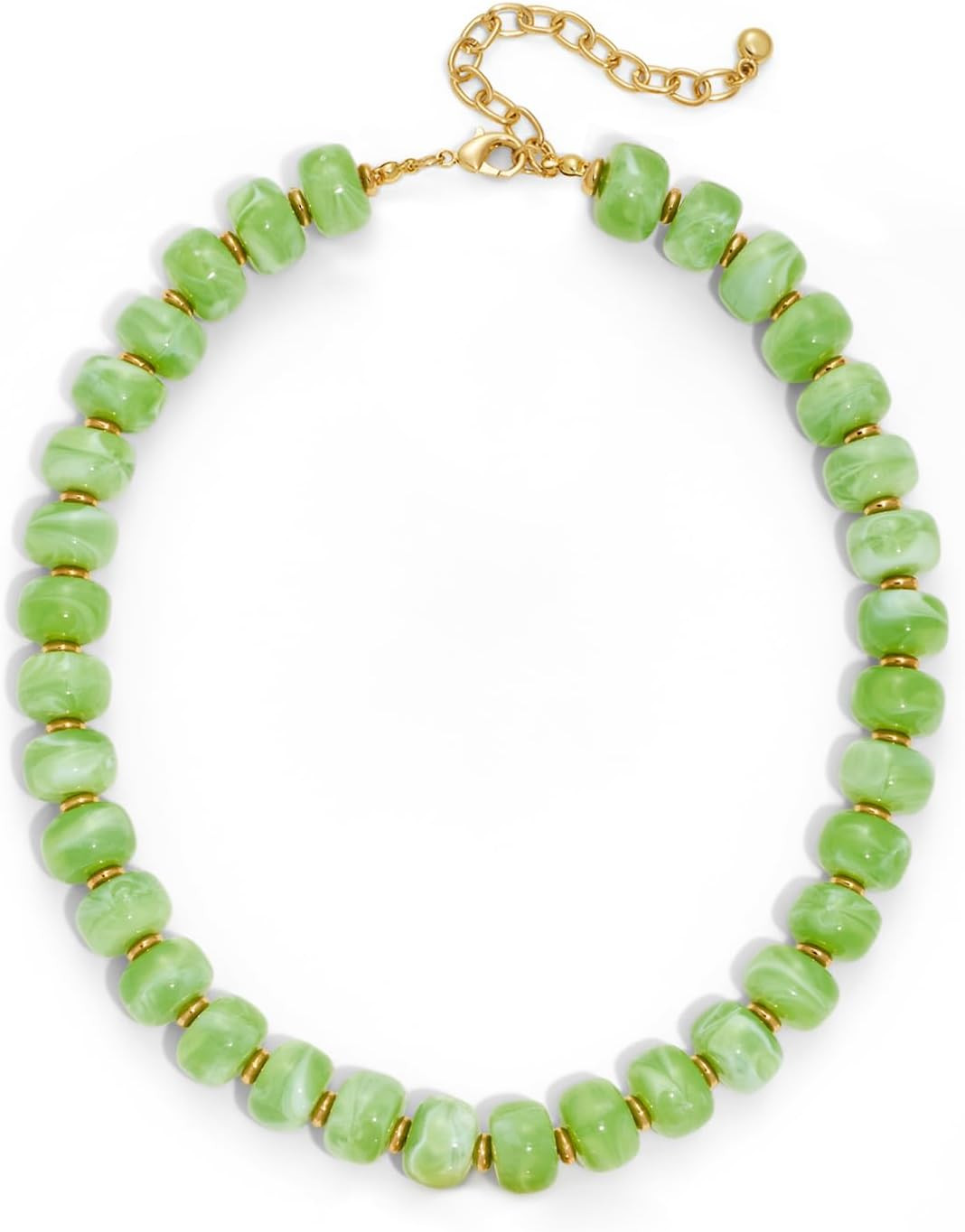 Beaded necklace for Women Boho Bead Gemstone Chunky Necklace Big Bead Necklace Fashion Trendy Summer Necklaces Jewelry Gifts | Amazon (US)