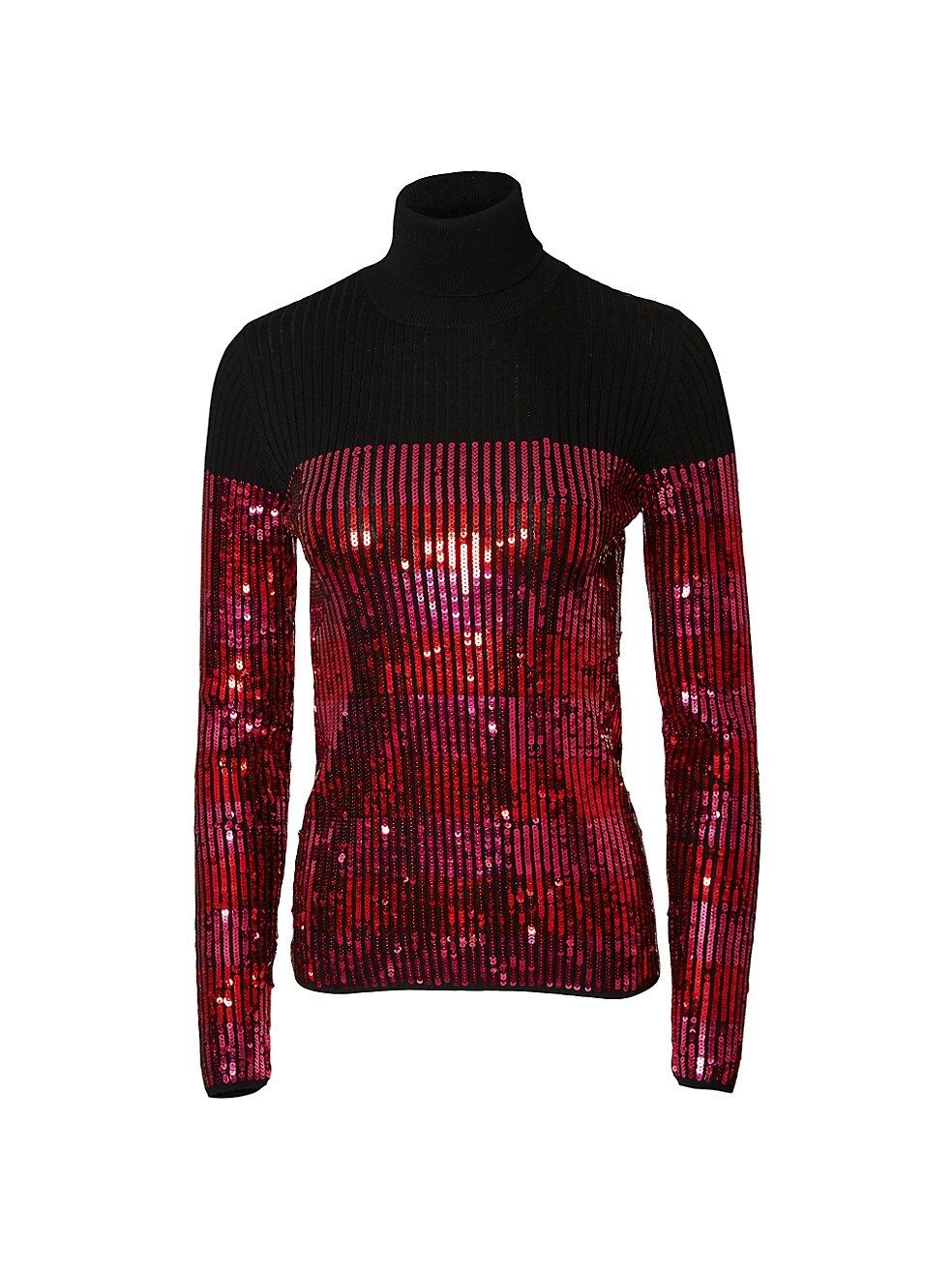 Carolina Herrera Metallic Turtleneck Sweater | Saks Fifth Avenue