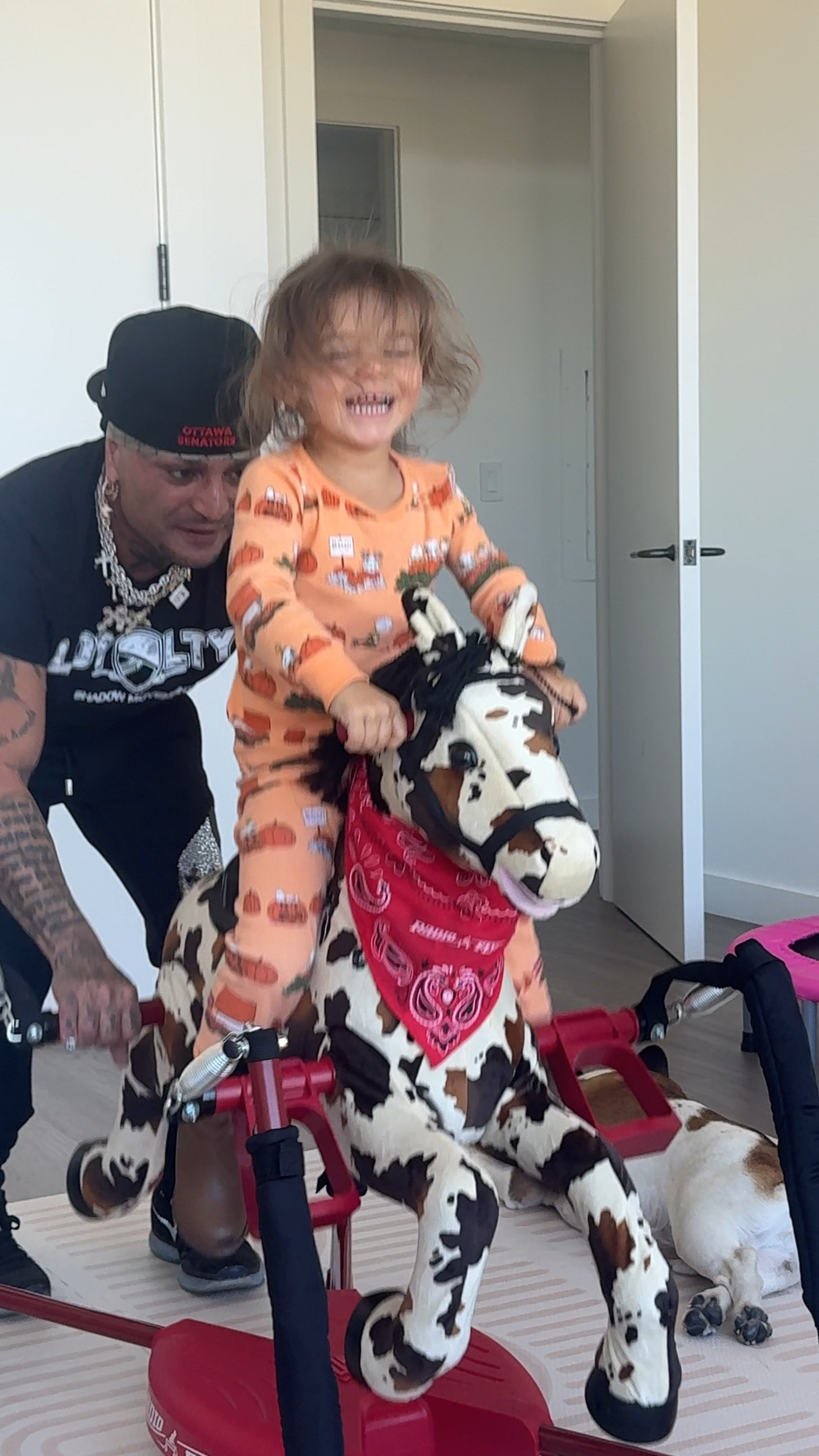 Toddler Christmas gift ideas 🎁 Lily is obsessed with this Radio Flyer Interactive Riding Horse. It comes with 3 levels of riding, a comb, and carrot for a real interactive experience 🐴 🥕 This might be her favorite gift ever! 

#LTKHoliday #LTKKids #LTKGiftGuide