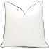THE-TINOART Square Solid White Black Velvet Throw Pillow Covers 22x22 Soft Decorative Cushion Cov... | Amazon (US)