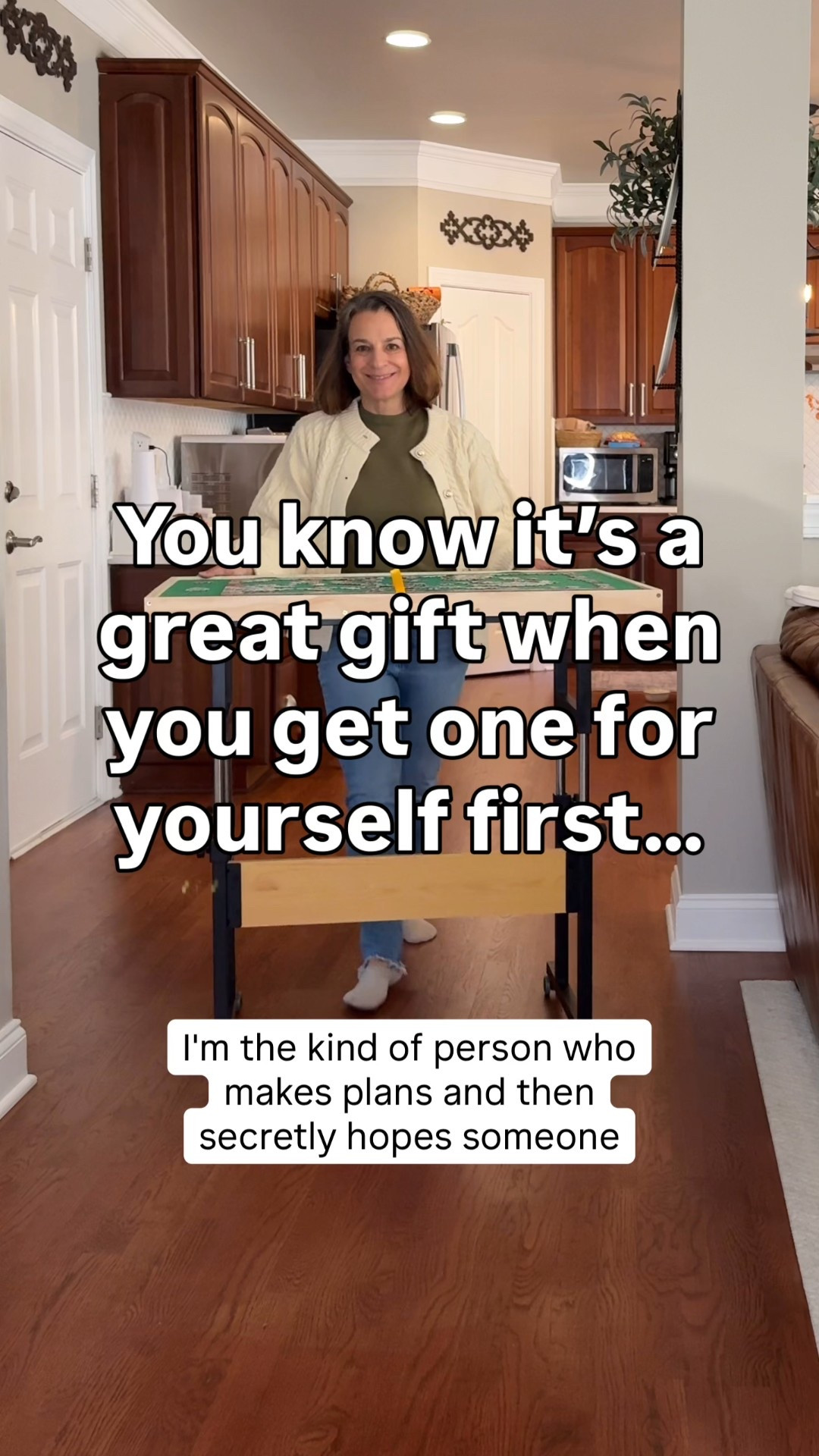 Upgrade your puzzle setup with this adjustable height rolling puzzle table. It tilts for comfort, locks in place, and includes drawers for puzzle piece storage. Designed for puzzle lovers who enjoy cozy nights at home, this table is perfect for adults, empty nesters, and anyone who loves relaxing, screen-free activities. Great for use while sitting, standing, or walking on a treadmill. The perfect puzzle accessory for home organization, comfort, and creativity.

Tilting Puzzle Table with Storage Drawers and Wheels | Puzzle Accessories

#LTKSeasonal #LTKGiftGuide #LTKHome