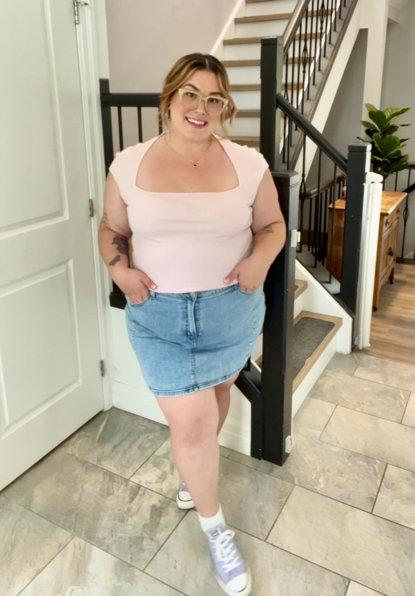 The cutest capped tee staples for Summer 💕 skort is 🔗d on IG outfit highlights🥰

#LTKStyleTip #LTKPlusSize #LTKMidsize