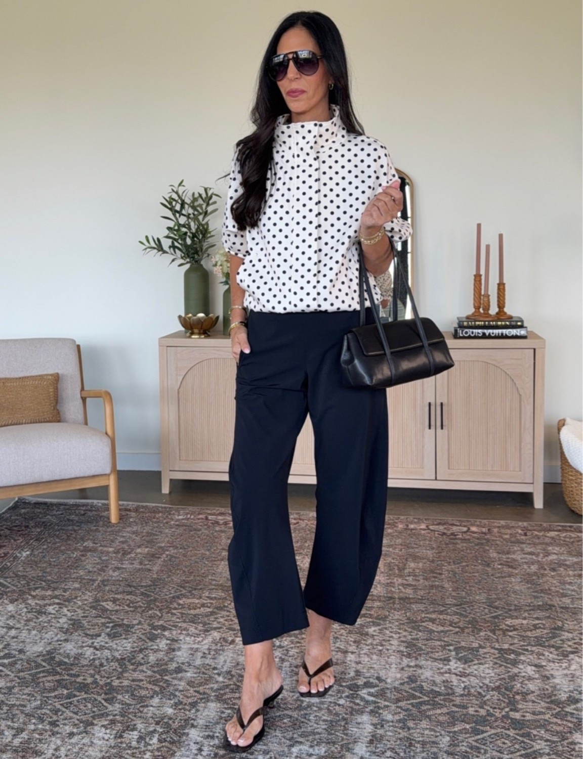 Loveeee this look for Spring- these pants are a perfect look for less 
Pants - small 
Polka dot jacket- small

#LTKU #LTKootd #LTKOver40