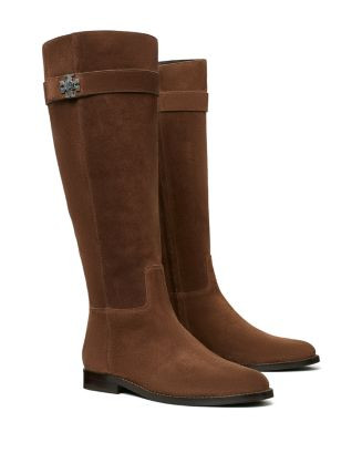 Women's T Lock Suede Riding Boots | Bloomingdale's (US)