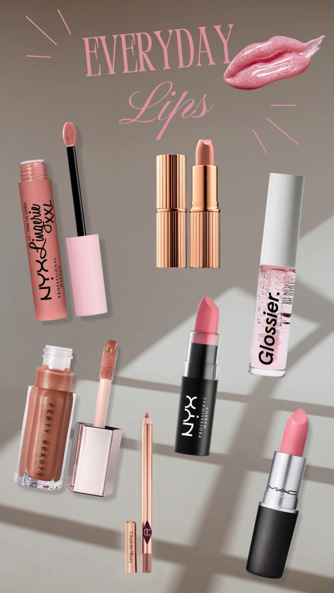 DAILY LIP COMBOS 💄

Everyday lip combos, daily lip combo: lip liner, lip stick, lip gloss
💋 Glossy lips. ✨ Glowing skin. 🏖
These are worth the buy…. Charlotte Tilbury, NYX, Glossier, Fenty Beauty, Mac


#LTKGiftGuide #LTKselfcare #LTKgrwm
