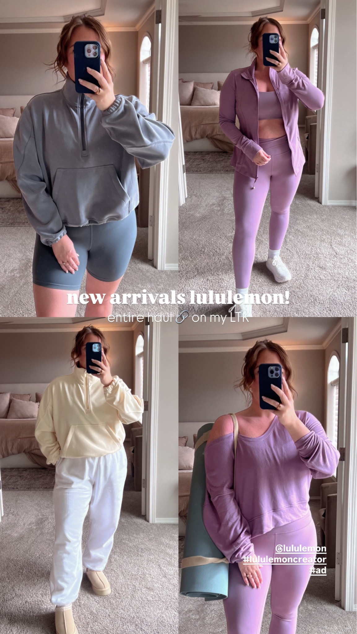 lululemon haul! Sharing my sizing for reference:

➖ Bottoms: Size 12, 25” length
➖ Jackets: Size Large or 12
➖ Sports Bras: Size 12

For context, I’m 5’4” and 180 lbs! Hope this helps if you’re shopping. Let me know if you have any faves!

 #lululemoncreator #ad @lululemon

#LTKActive #LTKMidsize #LTKFitness
