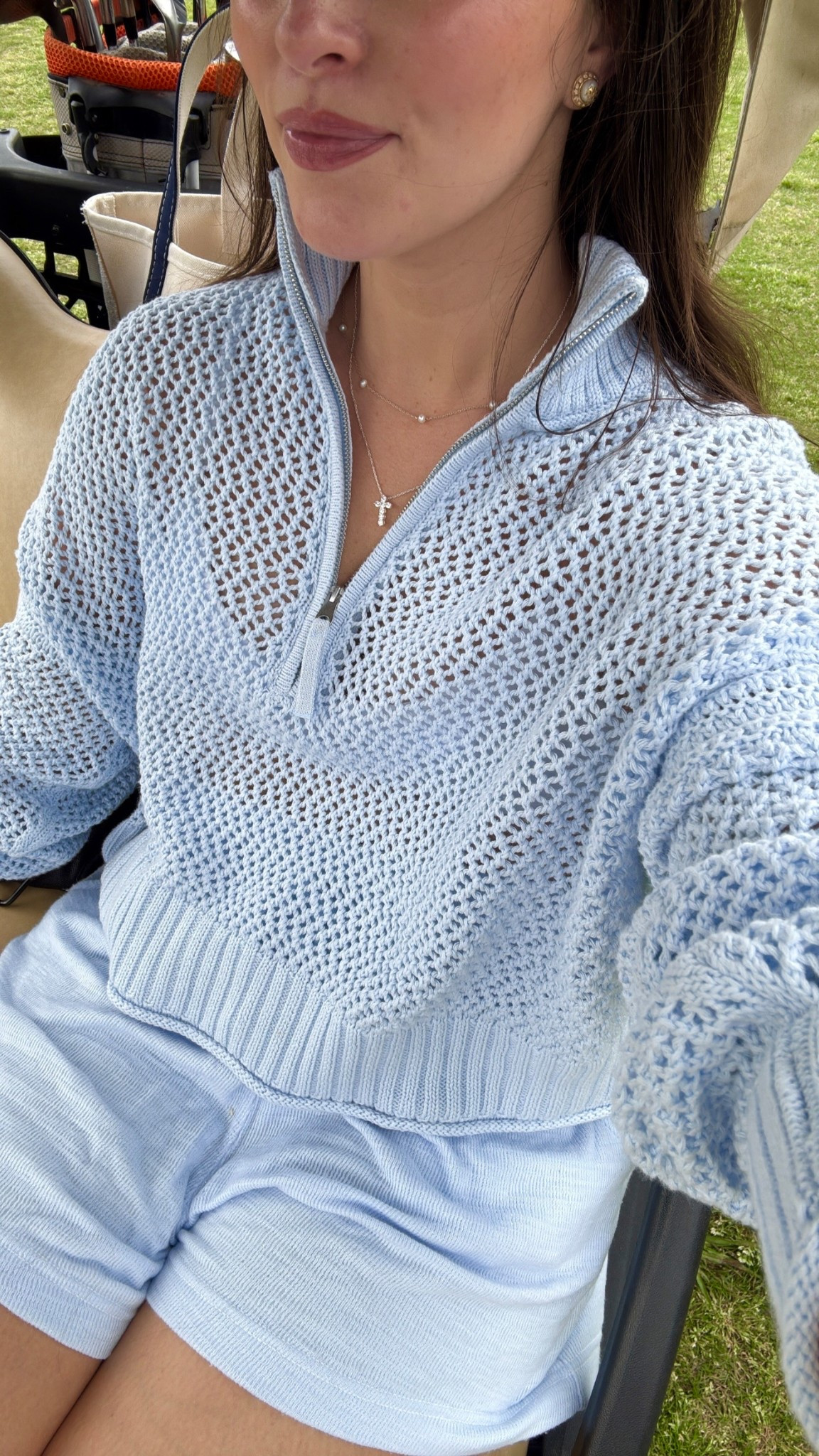 Adorable matching light blue short set for spring & summer 
Light blue sweater and matching shorts 
Both perfect for a casual spring outfit + affordable !

Wearing a Small in both

#LTKFindsUnder50 #LTKSeasonal #LTKActive