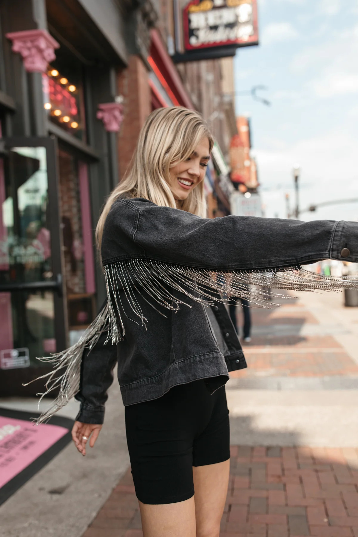 RESTOCK - Delilah Black Washed Denim Jacket - FINAL SALE | The Post