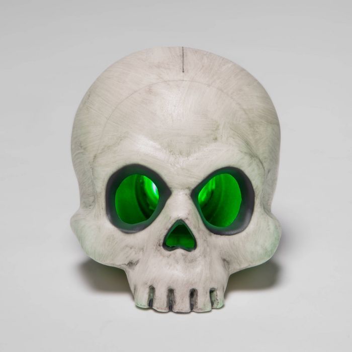 4" Small Lit Color Changing Skull Halloween Decorative Prop - Hyde & EEK! Boutique™ | Target