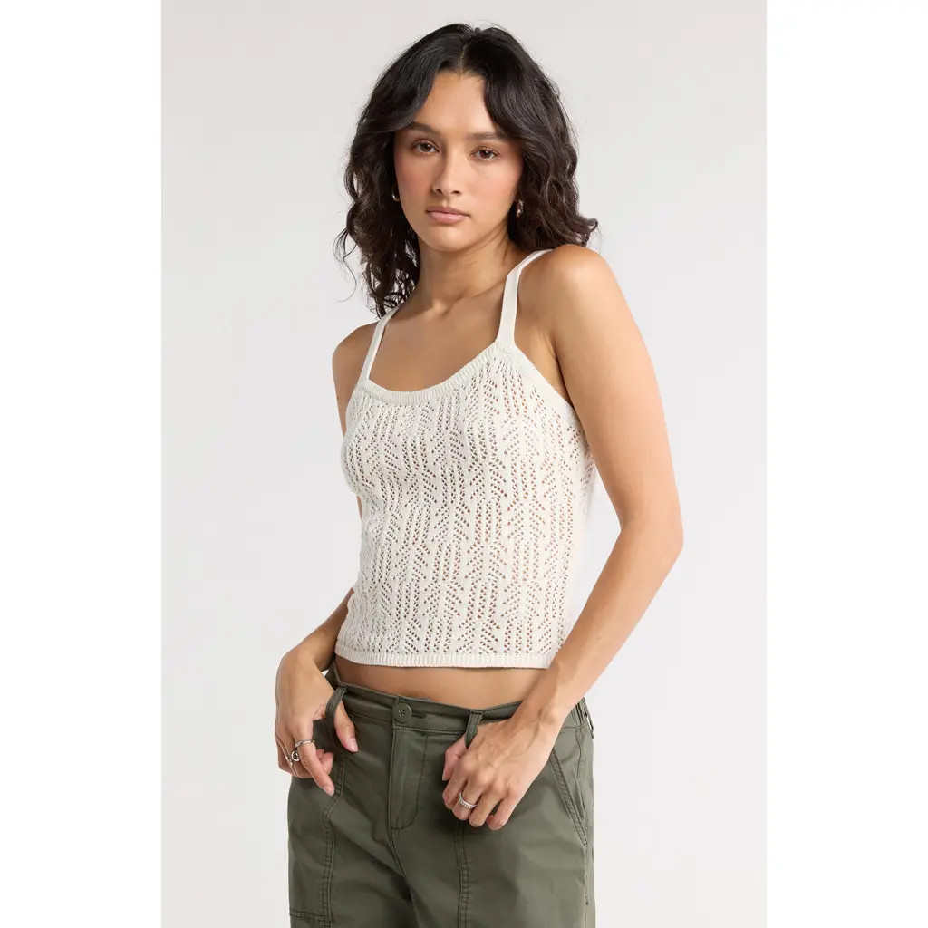 Abound Open Stitch Sweater Tank in Ivory at Nordstrom Rack, Size X-Small | Nordstrom Rack