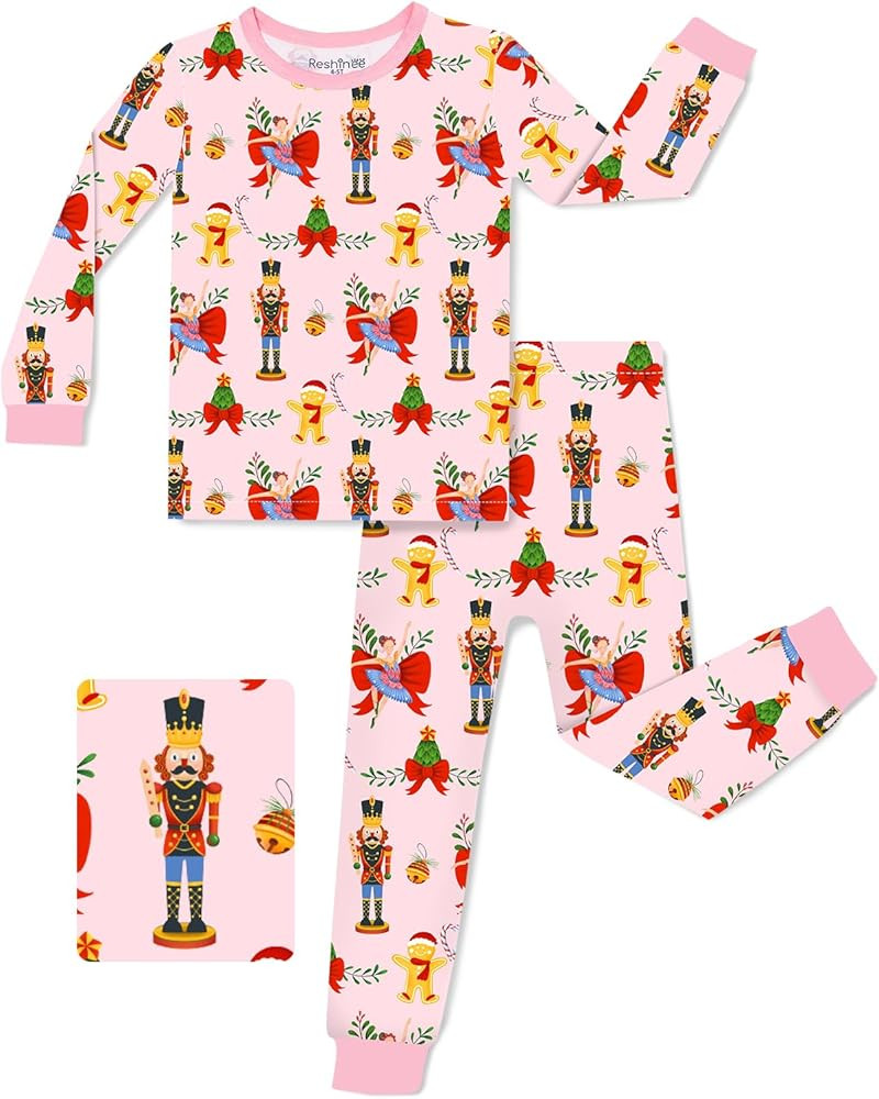 Bamboo Viscose Toddler Girls Kids Pajamas Unicorn Mermaid Pjs Long Sleeve Snug fit 12M-8Y 2pcs So... | Amazon (US)