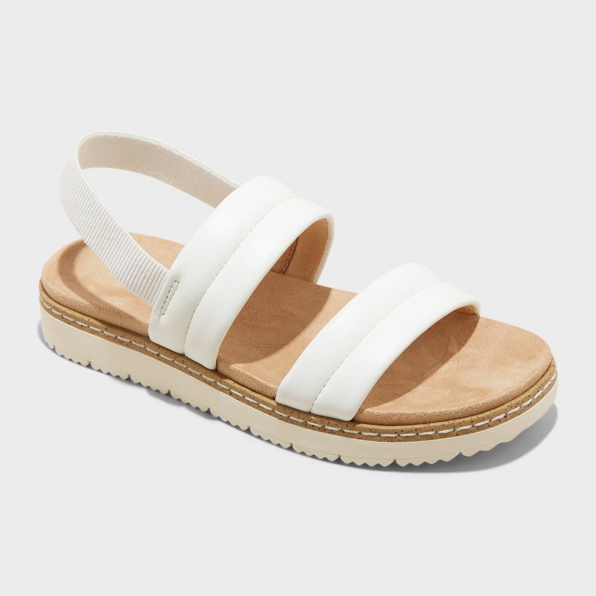 Kids' Kailan Ankle Strap Footbed Sandals - Cat & Jack™ White 13 | Target