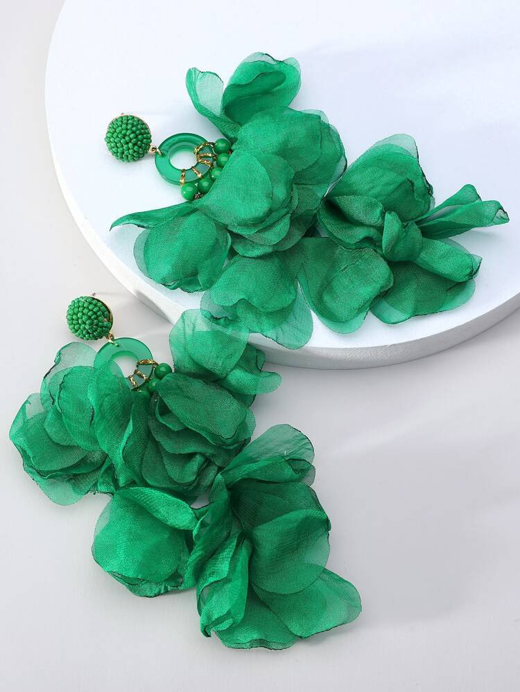 Petal Tassel Drop Earrings | SHEIN