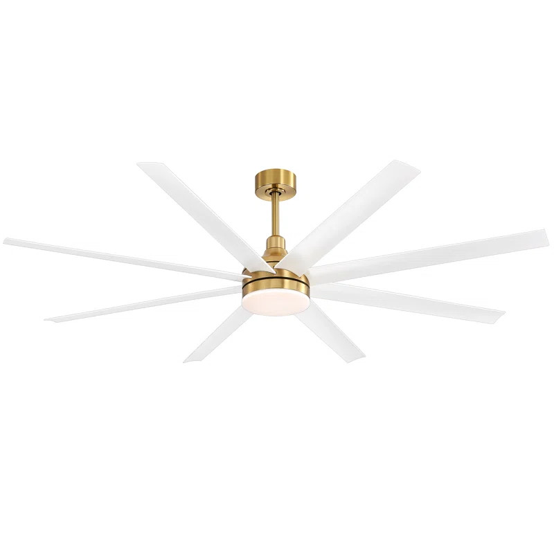 Jamii-Leigh 65" 8 - Blade LED Standard Ceiling Fan with Remote Control and Light Kit Included | Wayfair North America
