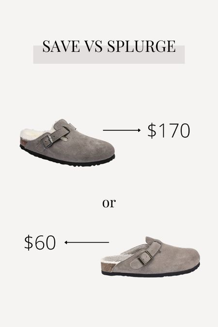 SAVE vs SPLURGE // Clog Edition! Both look very similar and have a great reviews! 

#LTKSeasonal #LTKstyletip #LTKshoecrush