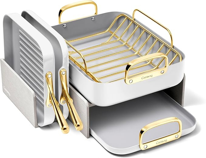 Caraway Square Cookware Set - Square Pans Set - Perfect for Griddling, Toasting, Searing, Roastin... | Amazon (US)