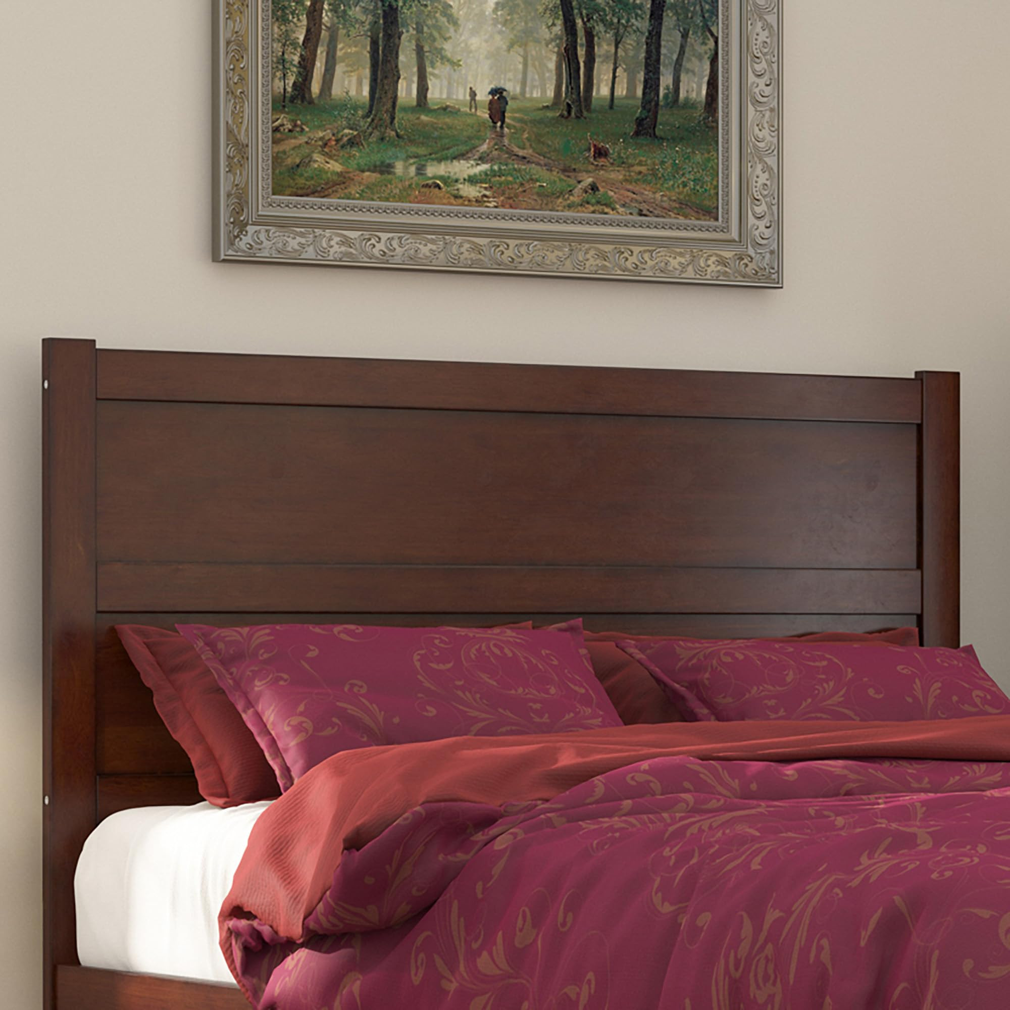 AFI, NoHo Solid Wood Panel Headboard, Queen, Walnut | Amazon (US)