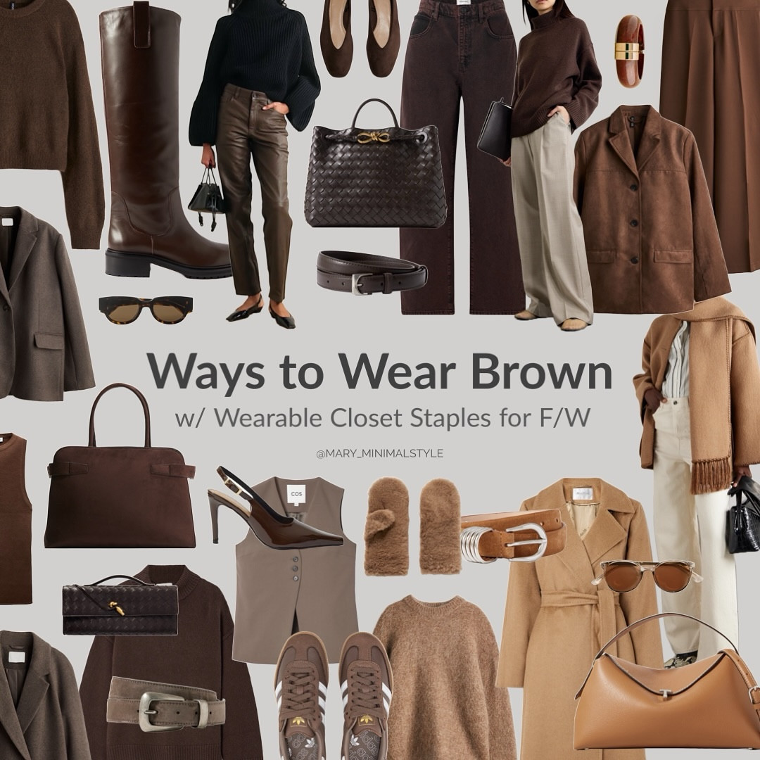 shades of brown styled 10 different ways 🐻 save for inspo 📌 & comment your fav - so many combinations to try!

👉🏼 shop what you see on my LTK shop @shop.ltk 

#ltkfashion #ltkeurope #fallwinter2024 #colourcombo #brownoutfit #falltrend #autumnoutfits #whattowear #howtowearbrown #stylingtips #wardrobestaples #effortlesschic
