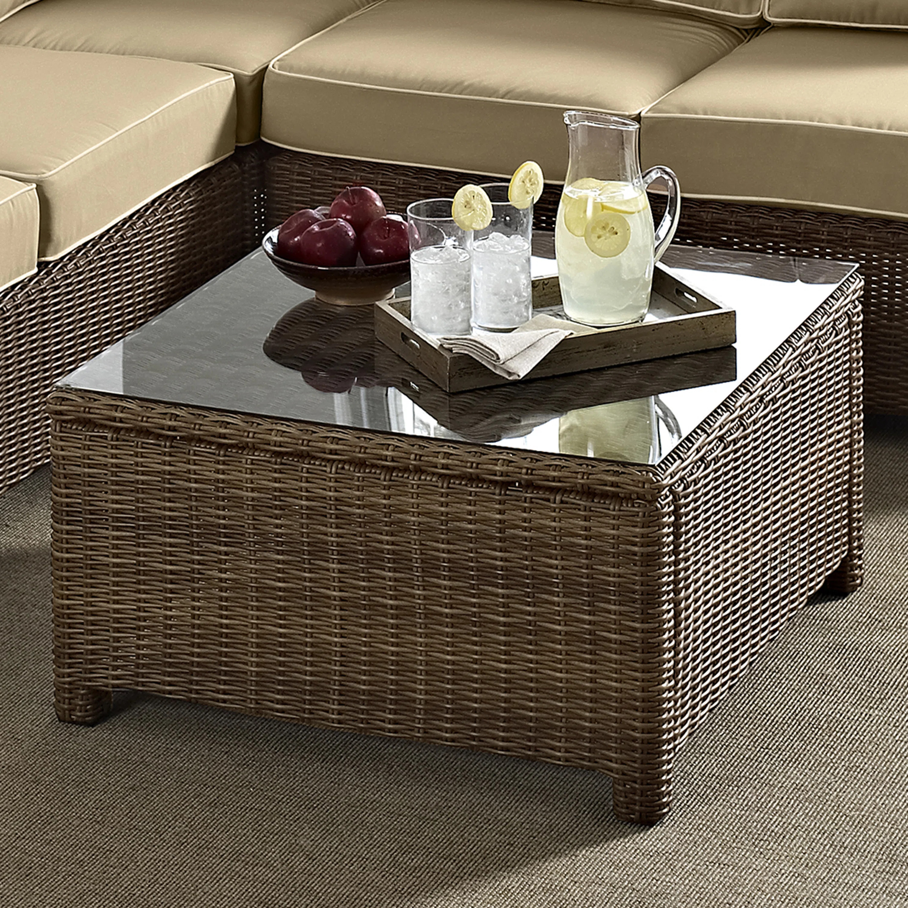 Leandra Square Outdoor Coffee Table , 32'' in. W 32'' in. D | Wayfair North America
