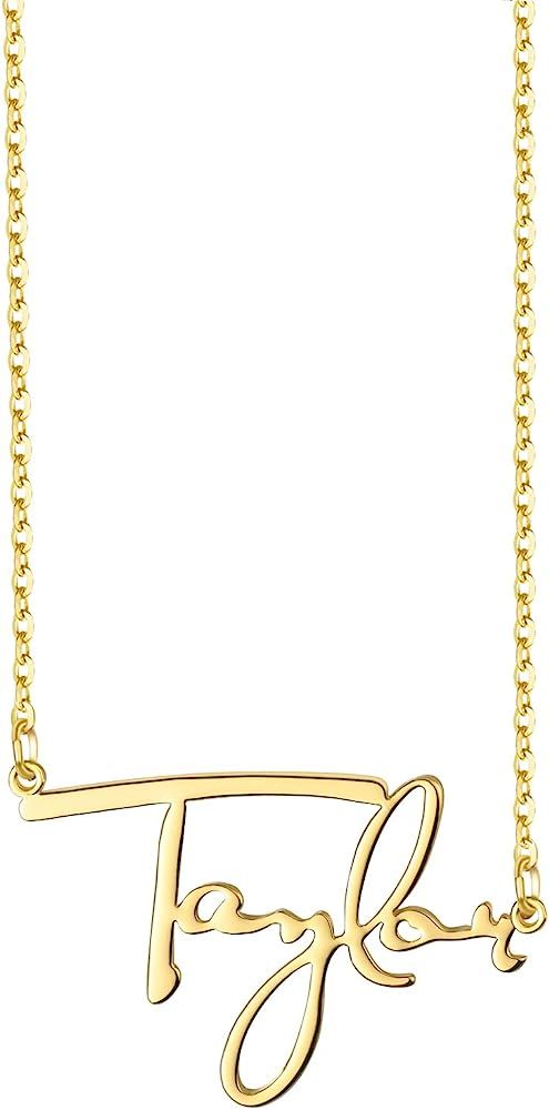 LUCA SMITH Taylor Album Song Title Necklace, All too Well 1989 Signature Necklace, Gift for Taylo... | Amazon (US)