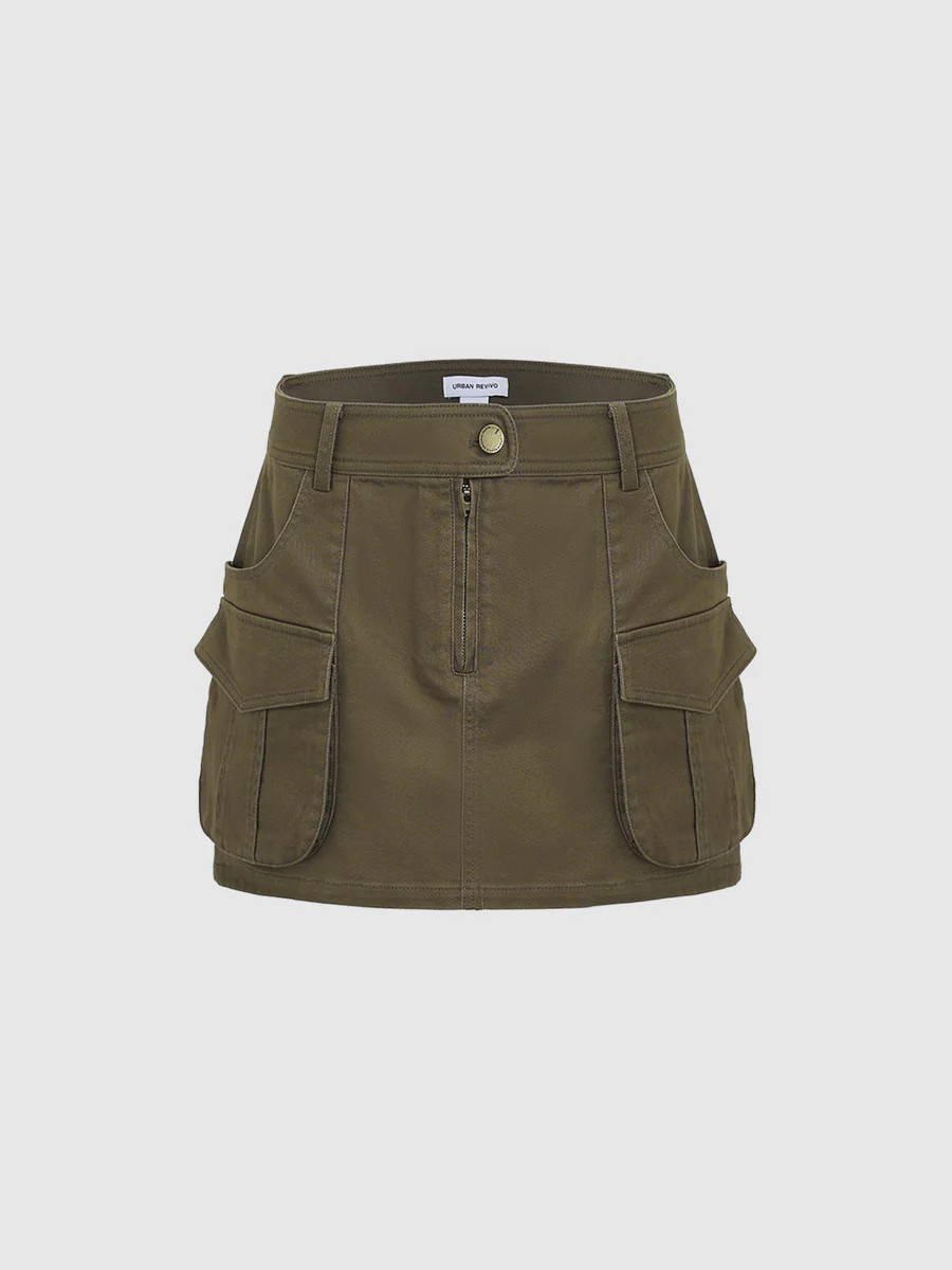 Mini A-Line Cargo Skirts | Urban Revivo