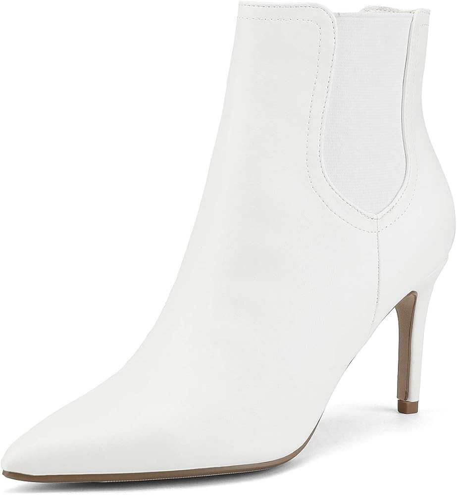 Women's Pointed Toe Stiletto High Heel Ankle Booties | Amazon (US)