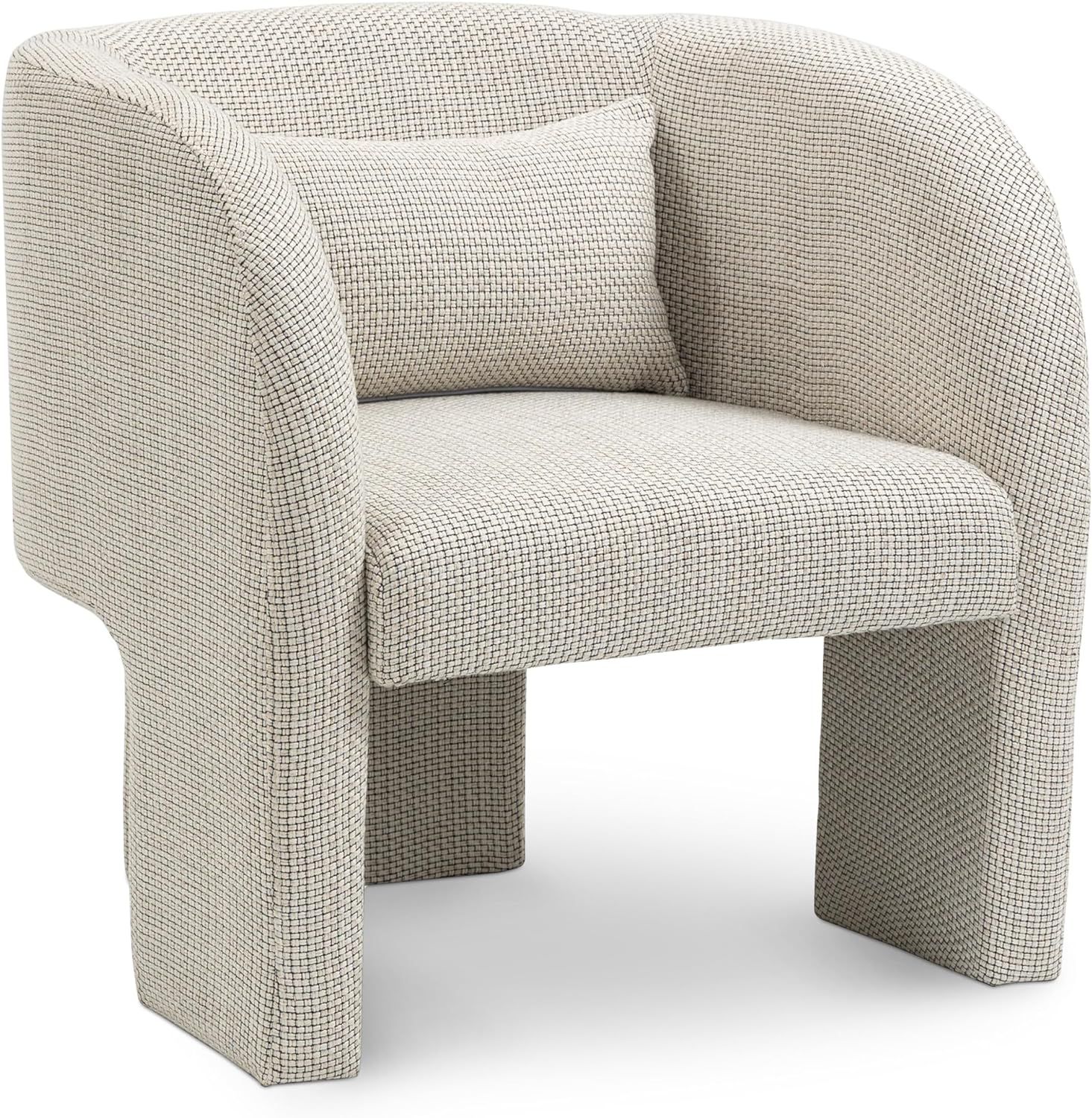 Meridian Furniture Sawyer Collection Modern | Contemporary Accent Chair with Rich Weaved Fabric, ... | Amazon (US)