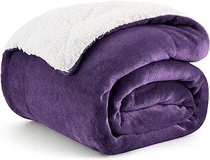 Bedsure Sherpa Fleece Throw Blanket for Couch - Thick and Warm Blanket for Winter, Soft and Fuzzy... | Amazon (US)