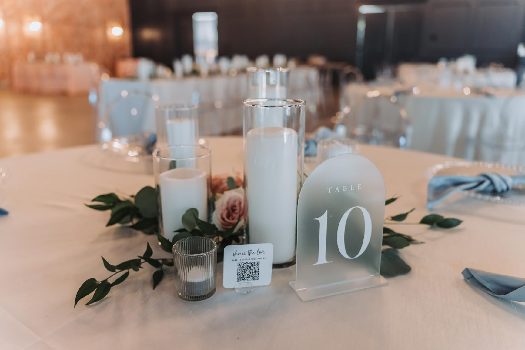 JINMURY Frosted Arch Table Numbers for Wedding, 15 Pack 5"x7" Frosted Arch Acrylic Signs with Hol... | Amazon (US)