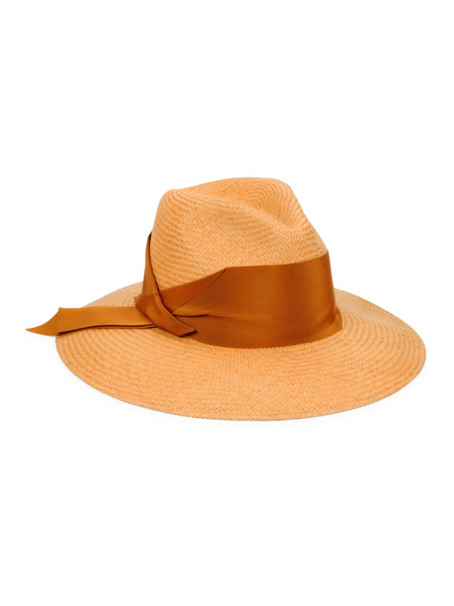 Freya Gardenia Woven Straw Fedora | Saks Fifth Avenue