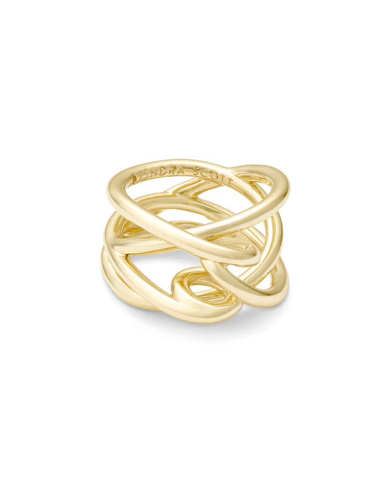 Myles Gold Band Ring | Kendra Scott