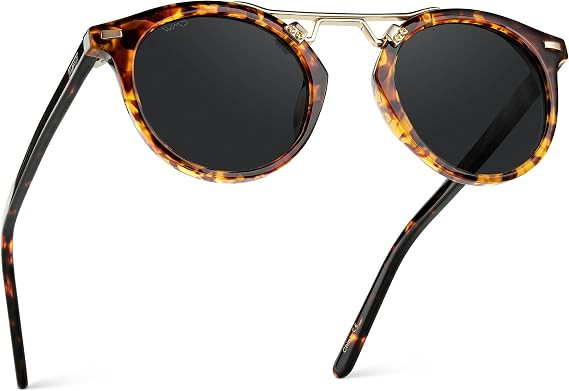 WearMe Pro Skyler Women's Polarized Sunglasses, Double-Bridge Round, UV400 | Shatter-Resistant Le... | Amazon (US)