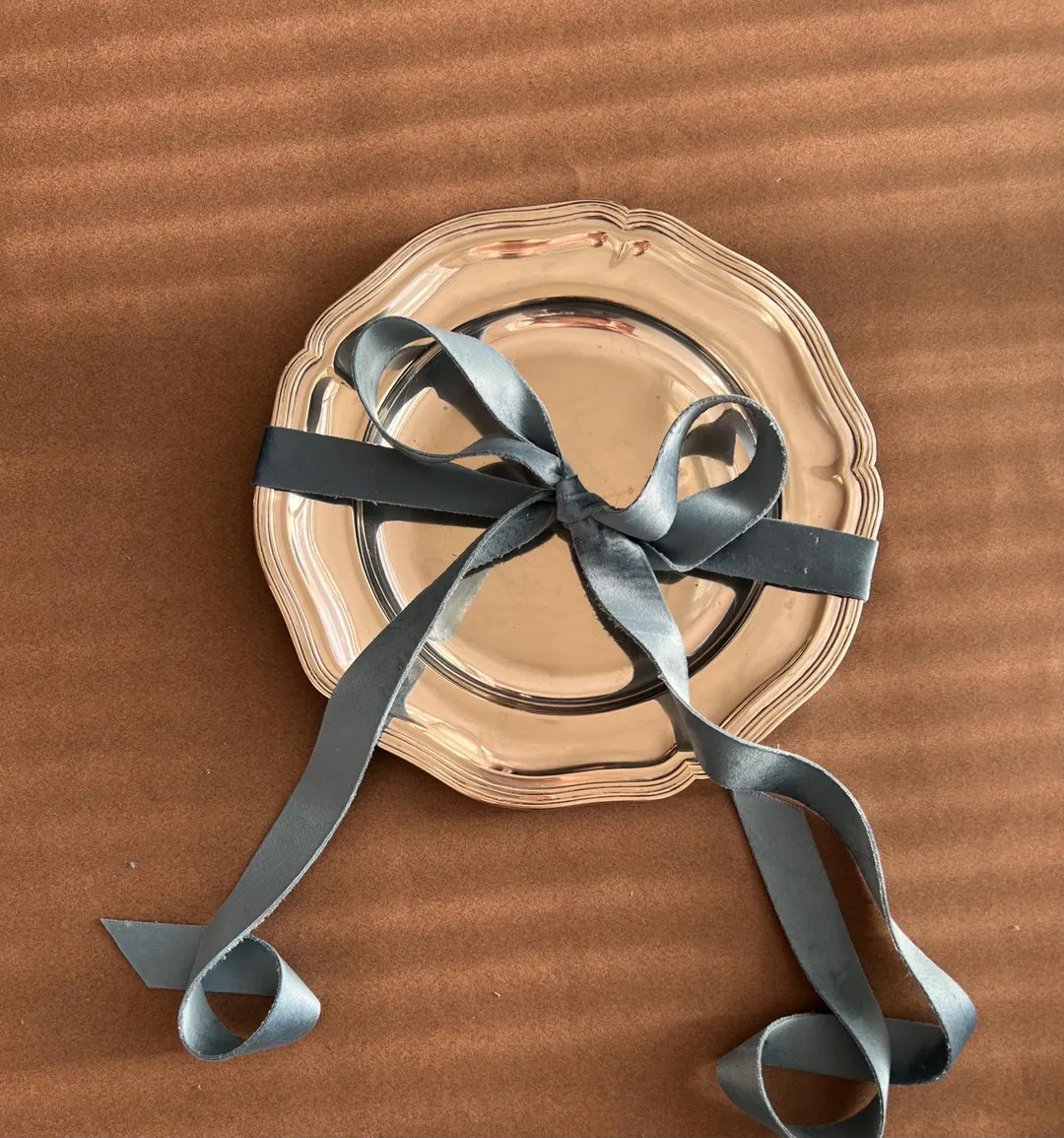 Vintage Round Silver-Plated Serving Plate | Etsy (US)