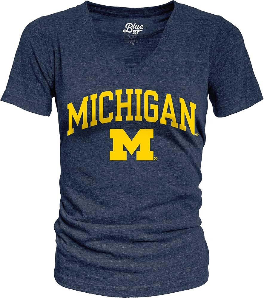 Blue 84 Women's Alabama Crimson Tide Heathered Team Color Confetti T Shirt | Amazon (US)