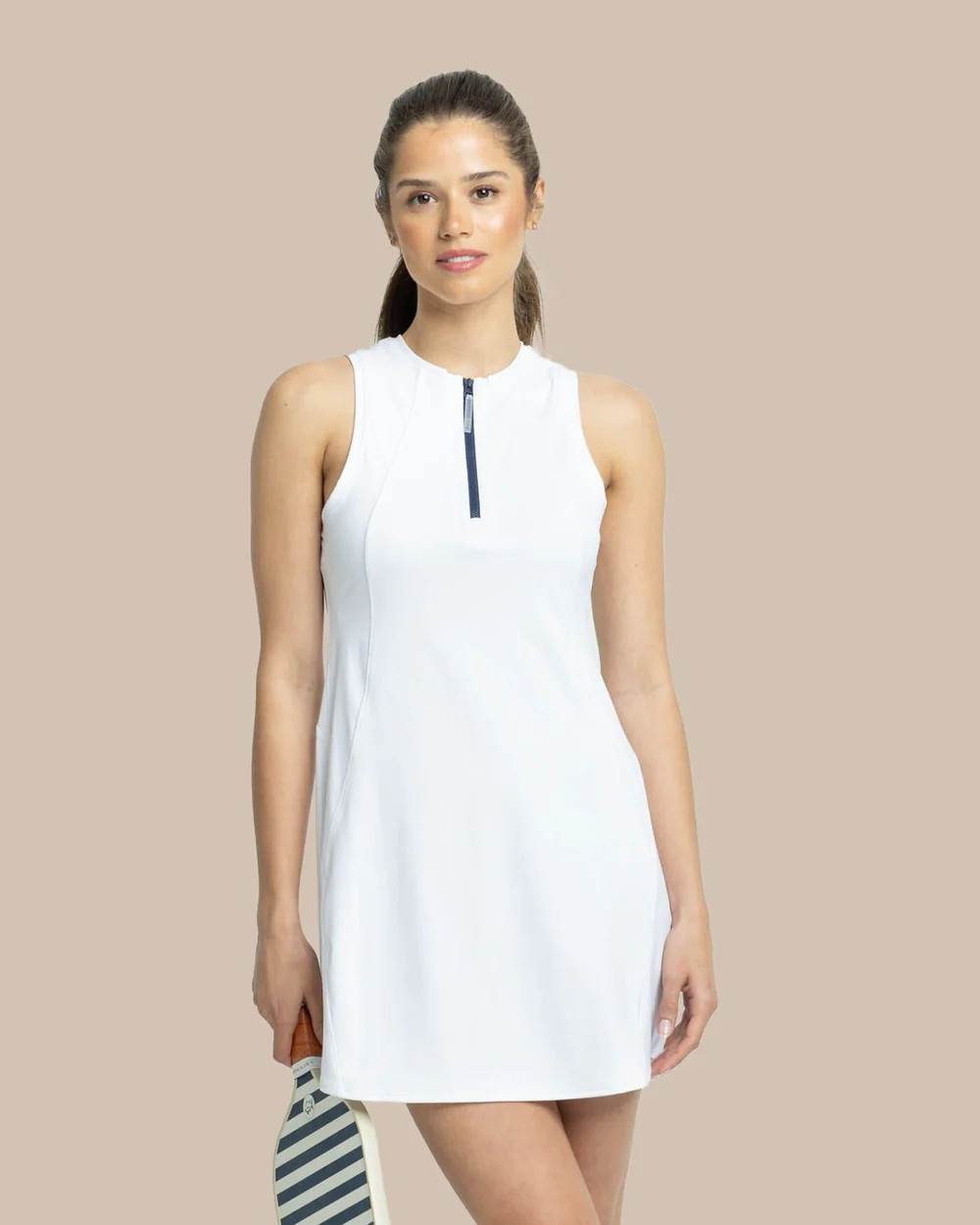 Frances Zip Front Performance Dress | Southern Tide