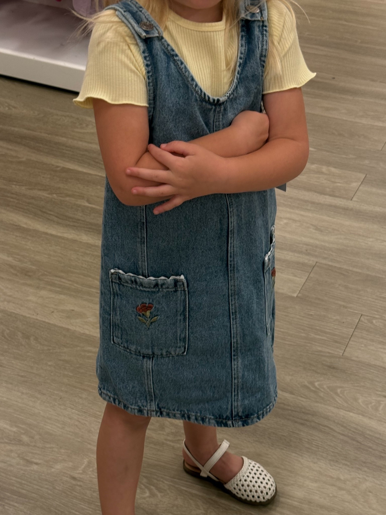 How cute is this! On sale now, perfect for summer and fall transition 🍂 sized her up one size!
