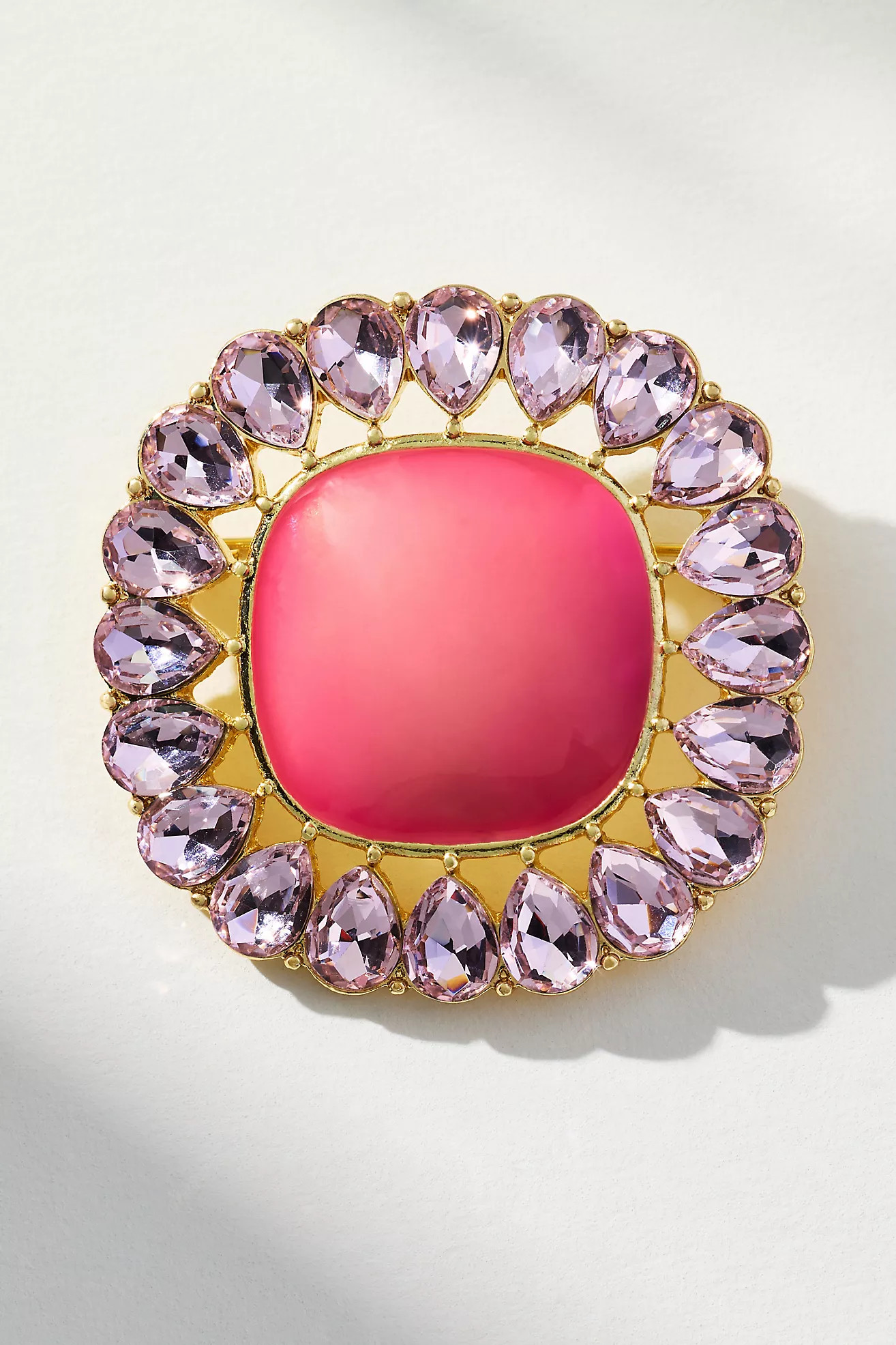 Crystal Square Resin Brooch | Anthropologie (US)