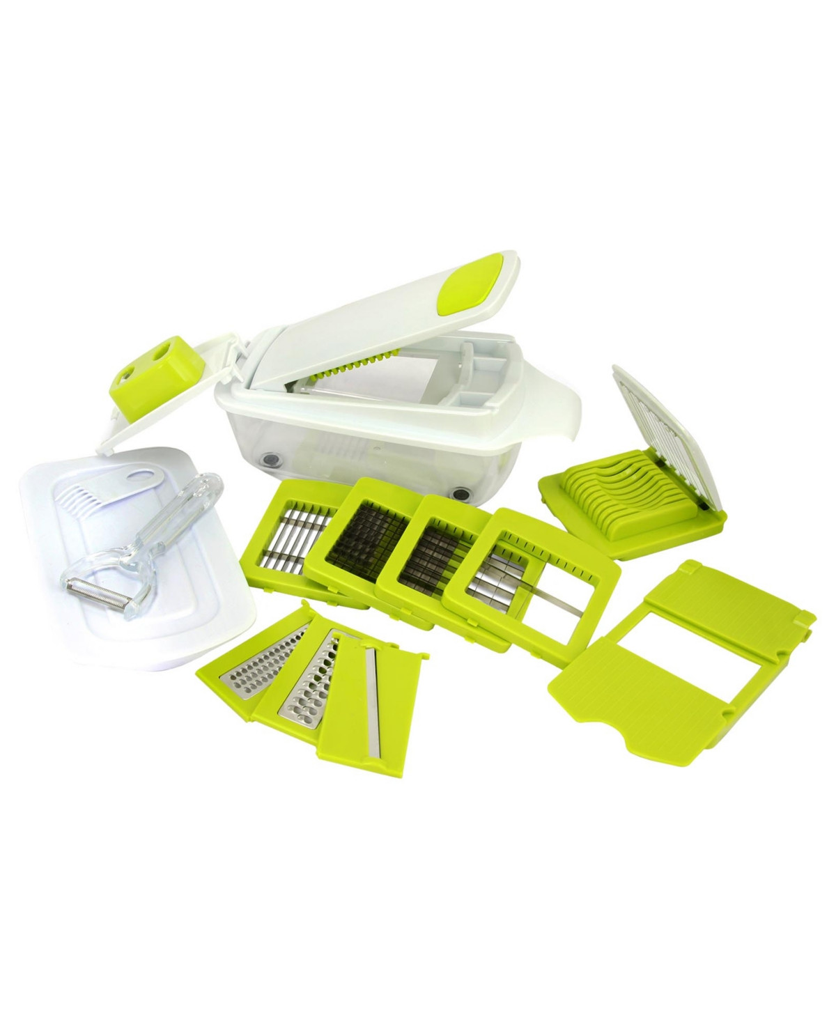MegaChef 8-in-1 Multi-Use Slicer Dicer and Chopper with Interchangeable Blades, Vegetable and Fruit  | Macys (US)