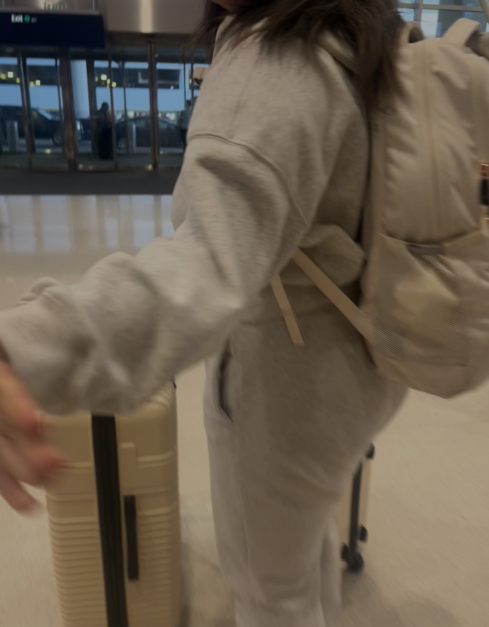 A&F airport fit! Wearing a medium in both! 

#LTKtravel #LTKstyletip #LTKSpringSale