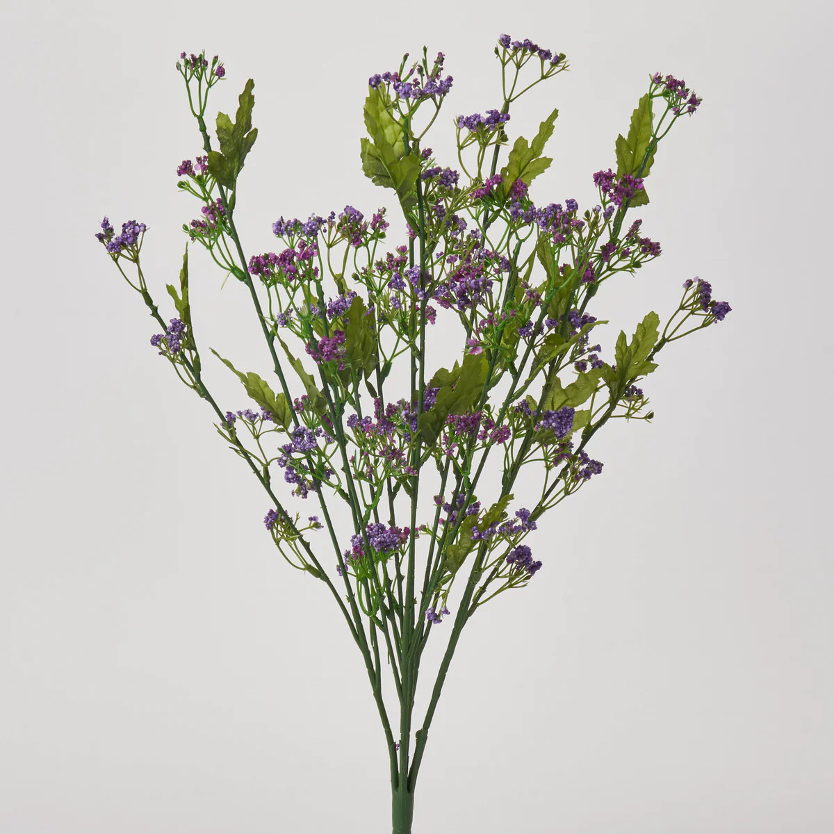 Purple Faux Statice Bush Spray Faux Floral Stem Bouquet - 22" | Darby Creek Trading