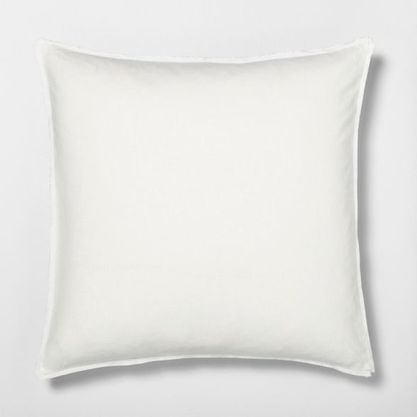 Solid Linen Blend Euro Pillow Sham - Hearth & Hand™ with Magnolia | Target